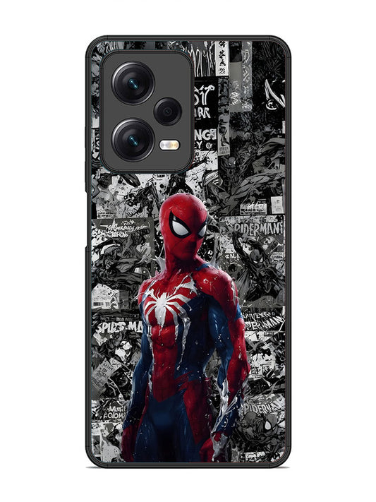 XIAOMI Redmi Note 12 Pro 5G Spiderman Highlighted on News Paper