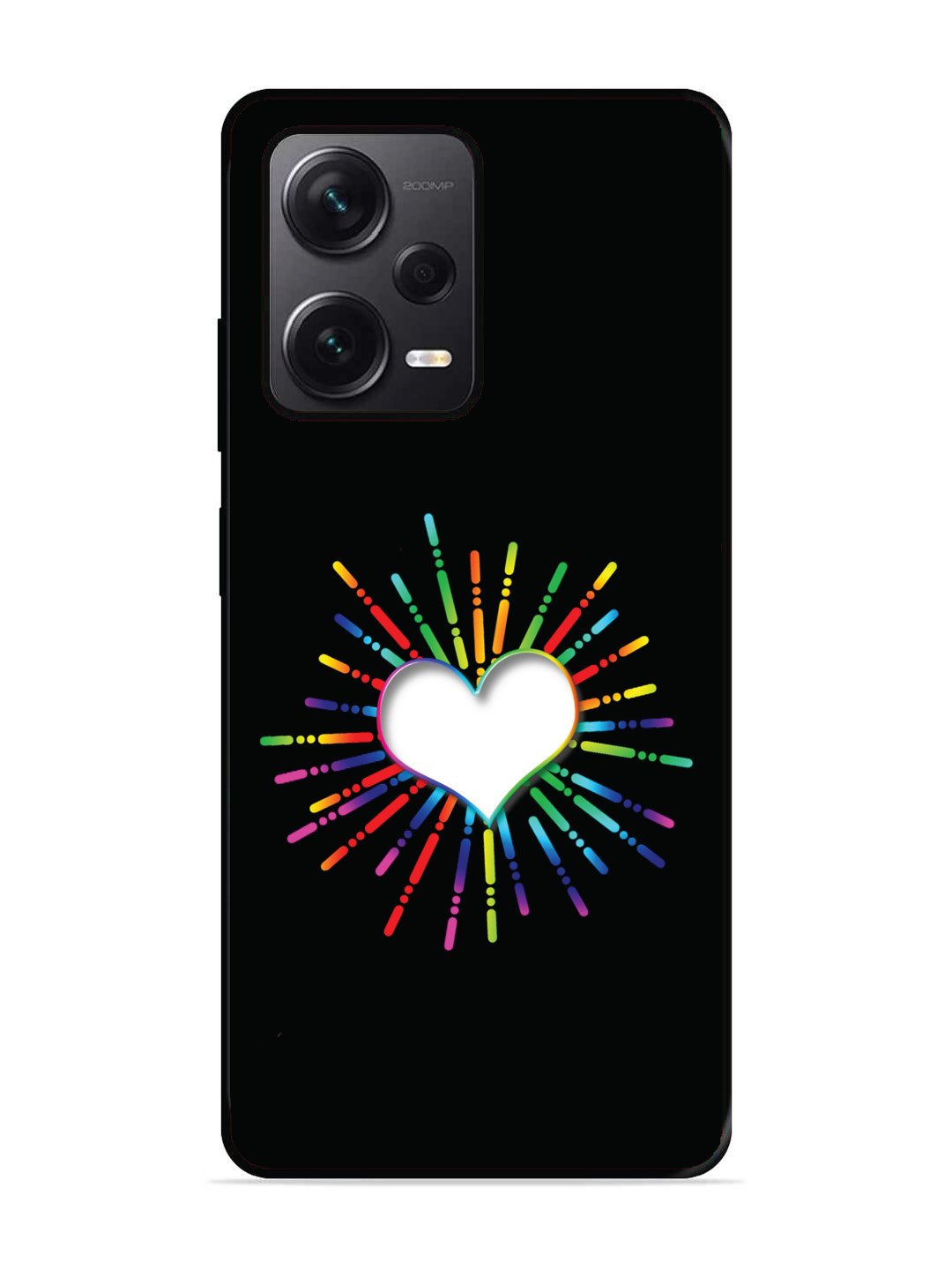 Xiaomi Redmi NOTE 12 PRO PLUS 5g Colourful Heart on Black