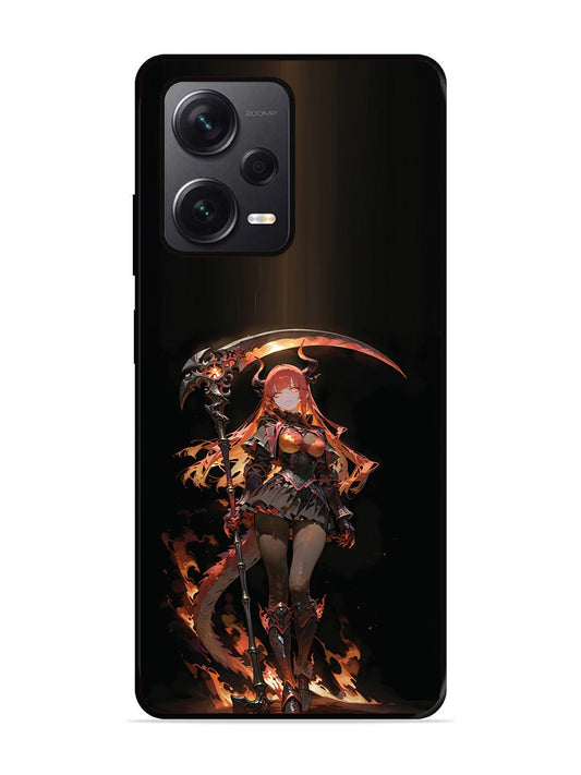 Xiaomi Redmi NOTE 12 PRO PLUS 5g anime-girl-sycthe-red-hair-horn