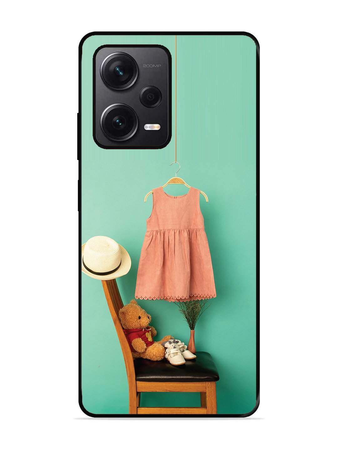 Xiaomi Redmi NOTE 12 PRO PLUS 5g Trendy dress for girl near toy bear