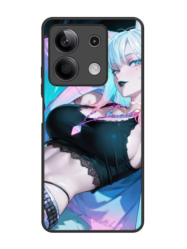 Xiaomi Redmi Note 13 5G anime girl fox headpohone white Hair