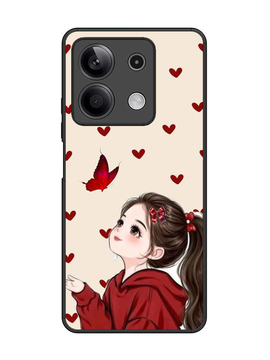XIAOMI Redmi Note 13 5G Beautiful girl with red butterfly