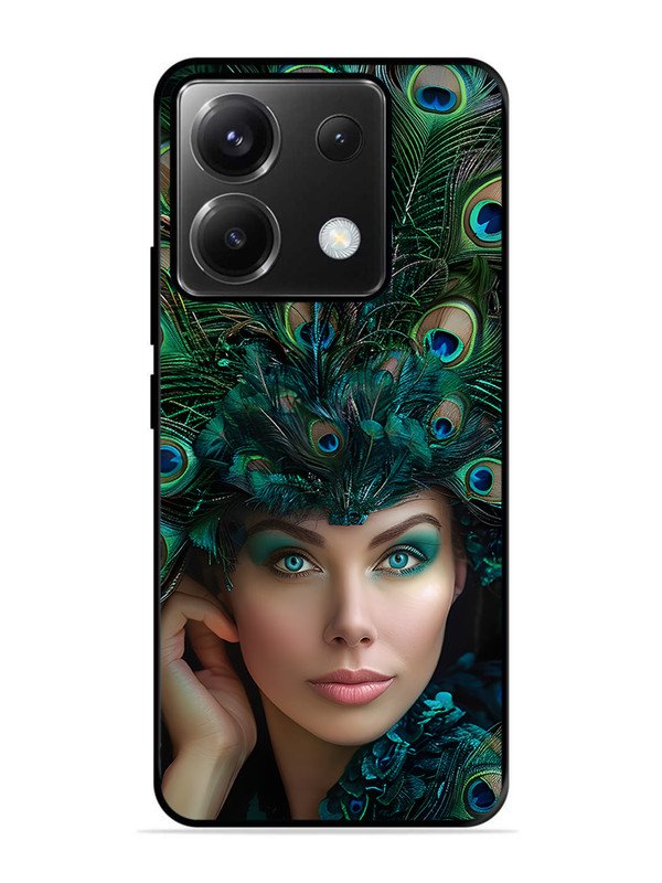 Xiaomi Redmi Note 13 Pro 5G Girl with peacock feather Crown