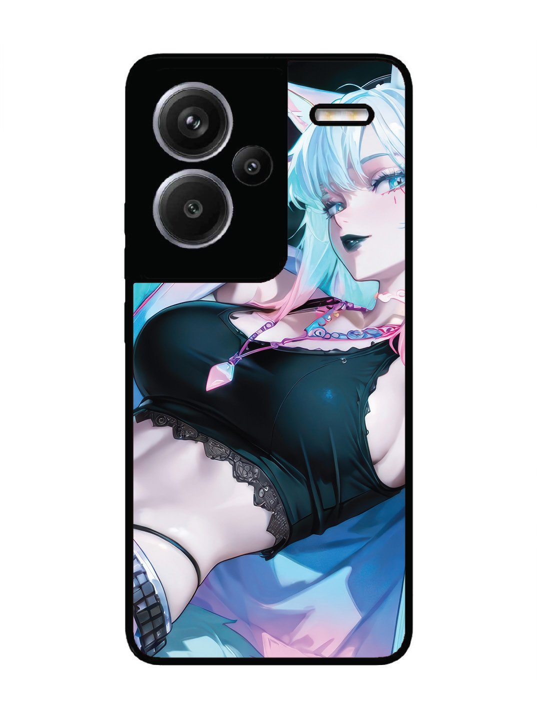 Xiaomi Redmi NOTE 13 PRO PLUS 5G anime girl fox headpohone white Hair