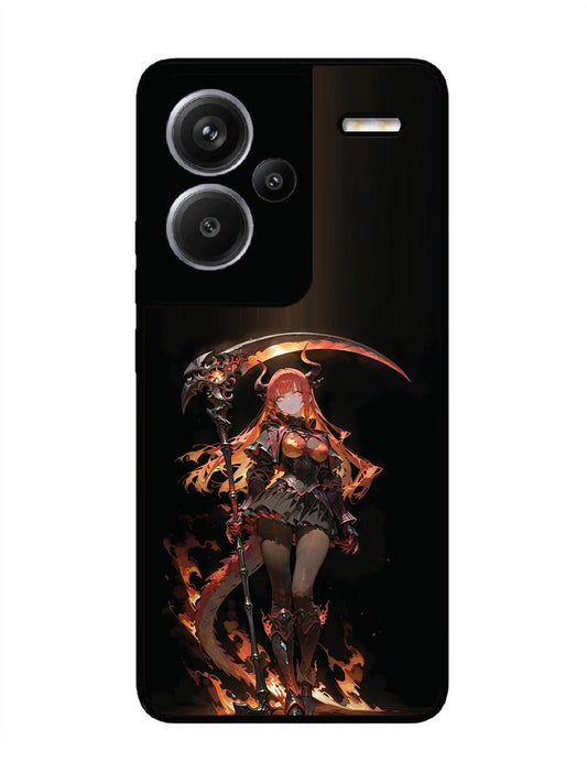 Xiaomi Redmi NOTE 13 PRO PLUS 5G anime-girl-sycthe-red-hair-horn