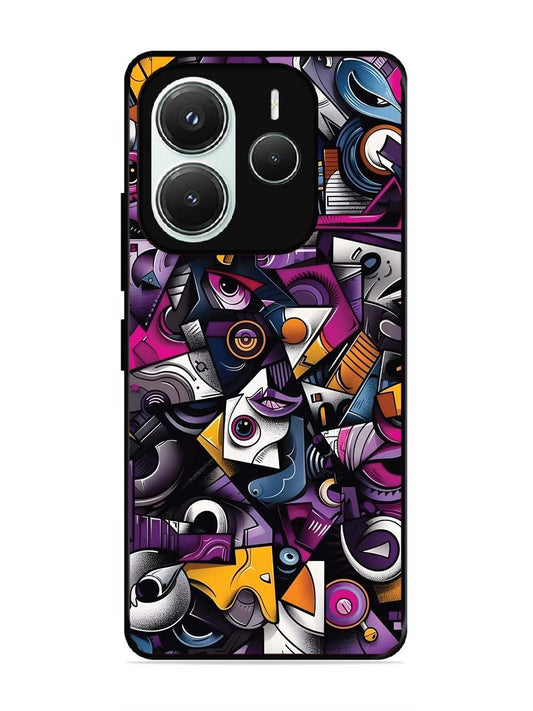 Xiaomi Redmi NOTE 14 5G Abstract Geometric Graffiti Chaos