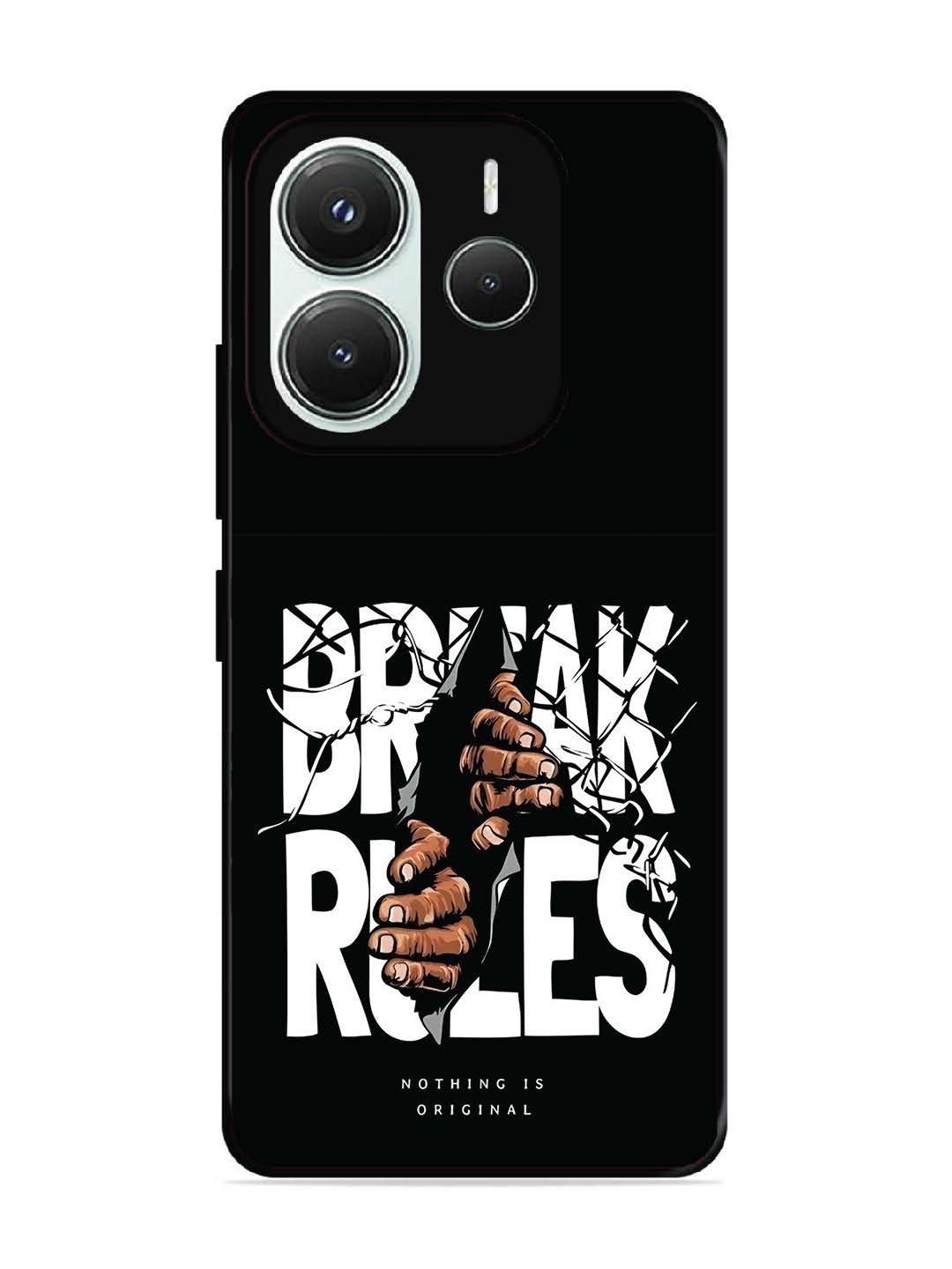 Xiaomi Redmi NOTE 14 5G Break Rules Gritty Typography Art