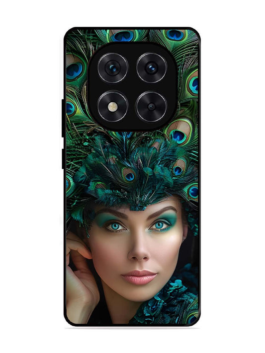 Xiaomi Redmi Note 14 Pro Plus 5G Girl with peacock feather Crown