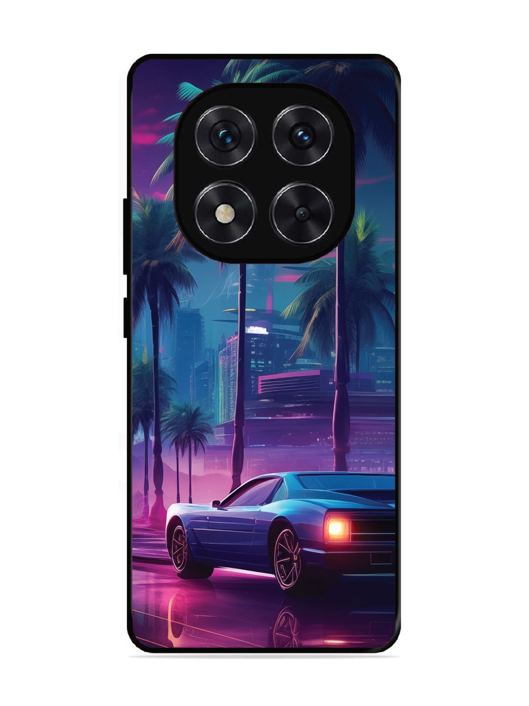 Xiaomi Redmi NOTE 14 PRO 5G sunset-sports-car-city-palm-trees