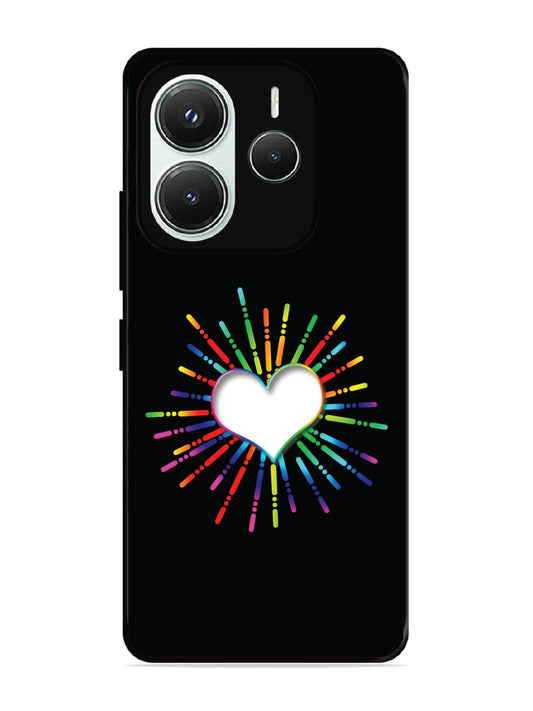 Xiaomi Redmi NOTE 14 5G Colourful Heart on Black