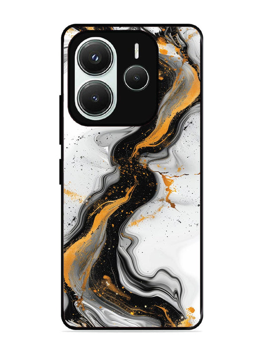 Xiaomi Redmi NOTE 14 5G Black And Golden Marble Essence