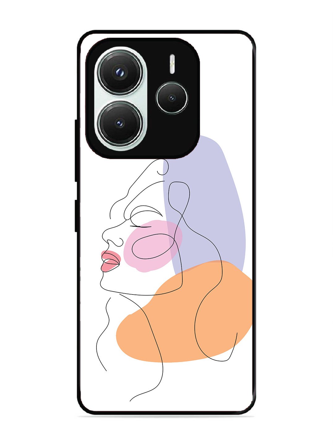 Xiaomi Redmi NOTE 14 5G Line Art Girl Face