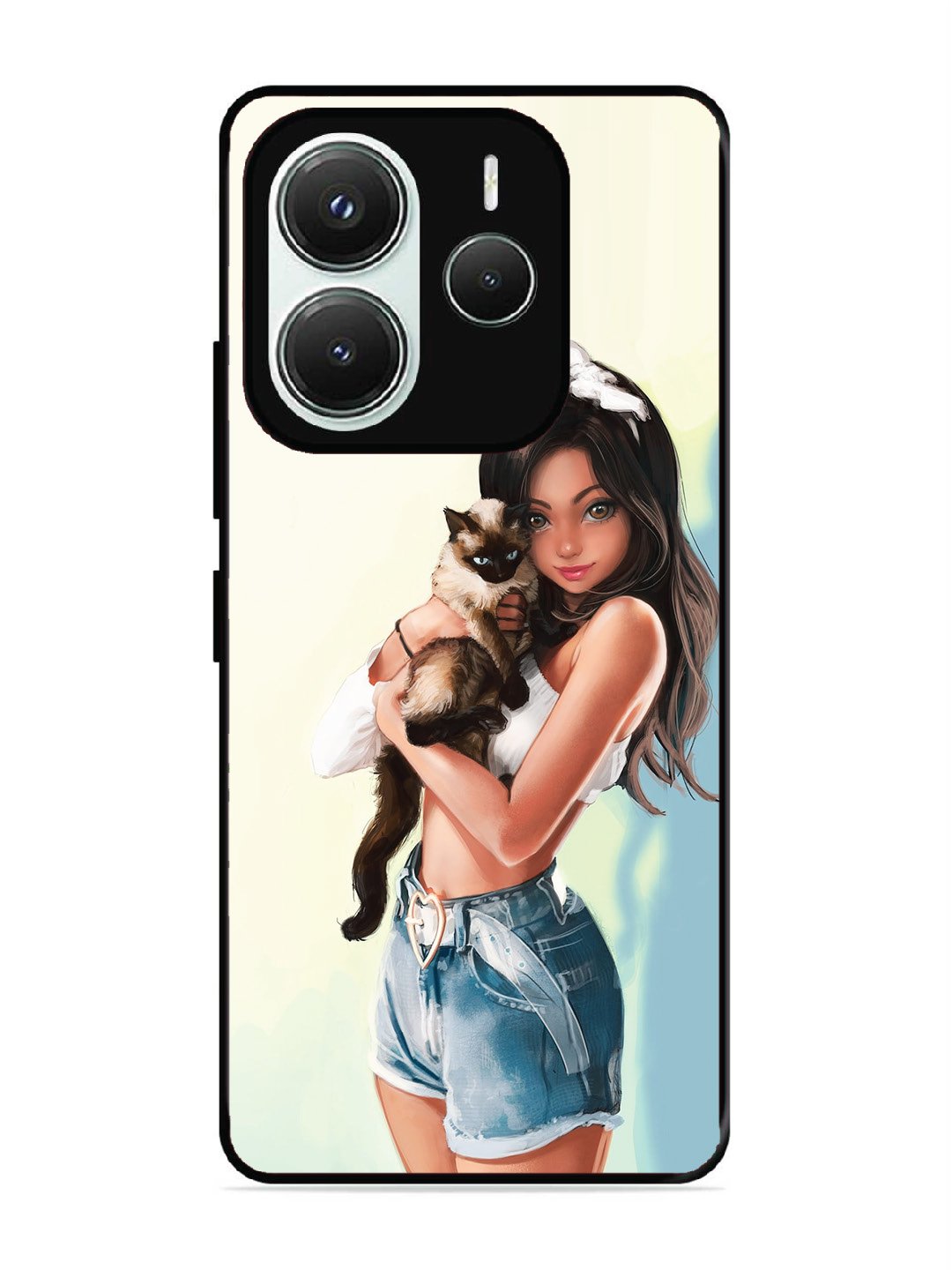 Xiaomi Redmi NOTE 14 5G Cute Girl with Cat