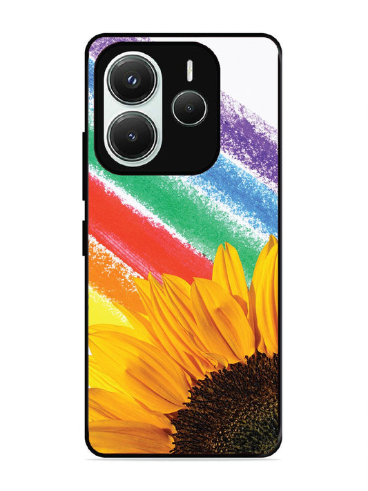 Xiaomi Redmi NOTE 14 5G Sunflower on Colourful Lines