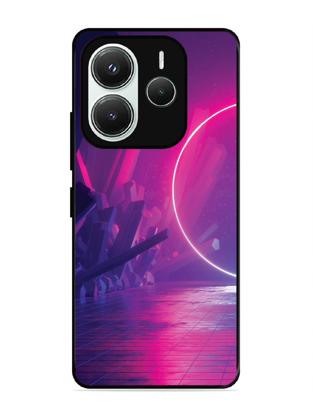 Xiaomi Redmi NOTE 14 5G abstract with Neon Light