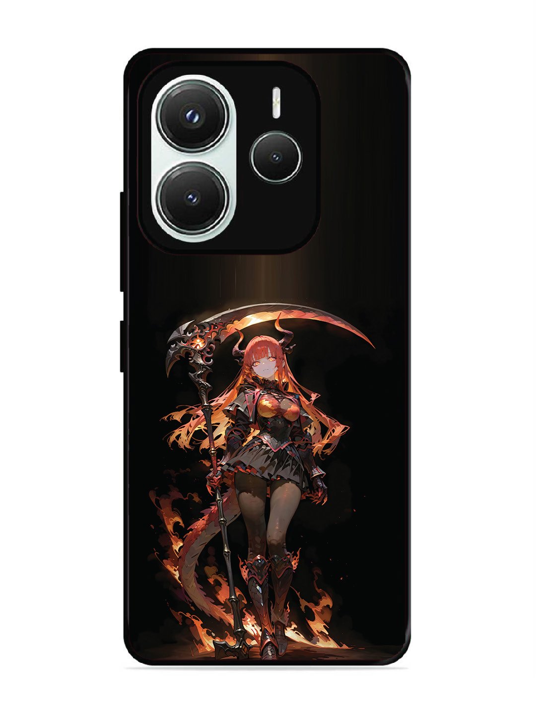 Xiaomi Redmi NOTE 14 5G anime-girl-sycthe-red-hair-horn