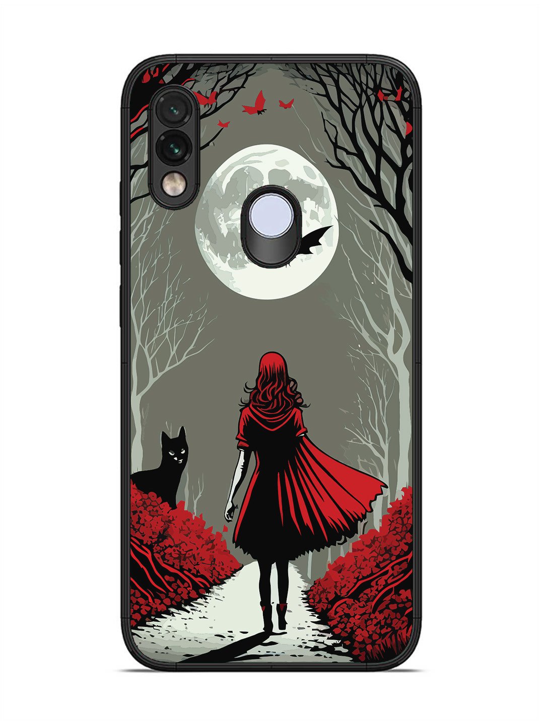 Xiaomi Redmi NOTE 7 Scarlet Girl in Red Forest