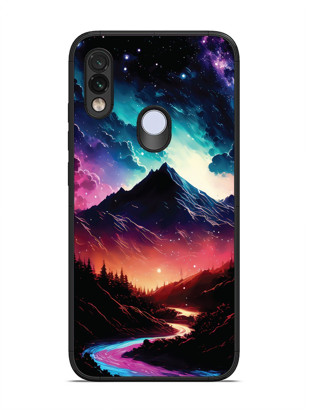 Xiaomi Redmi NOTE 7 mountain-valley-Colorful-cloud-at-night