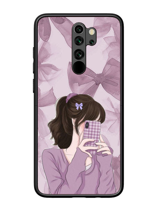 XIAOMI Redmi Note 8 Pro Pinky Girl taking selfie