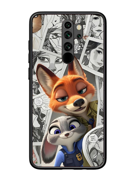 XIAOMI Redmi Note 8 Pro Cute Nick wilde and judy hopps