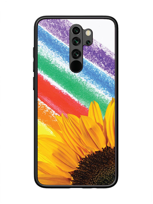 Xiaomi Redmi NOTE 8 PRO Sunflower on Colourful Lines