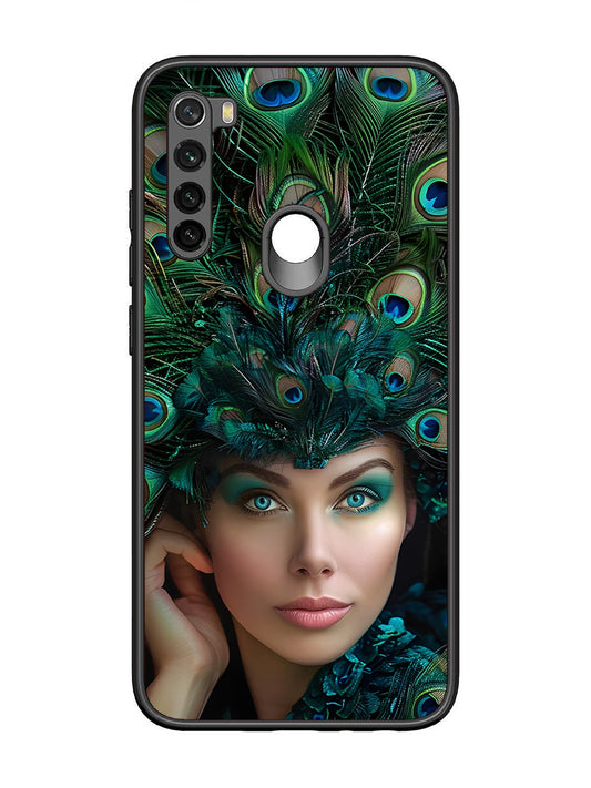 Xiaomi Redmi NOTE 8 Girl with peacock feather Crown