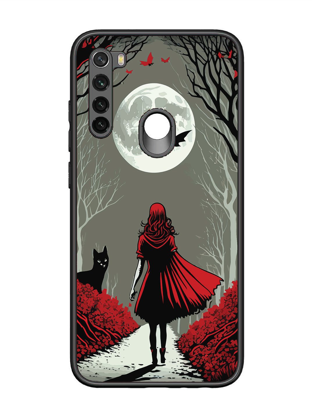 Xiaomi Redmi NOTE 8 Scarlet Girl in Red Forest