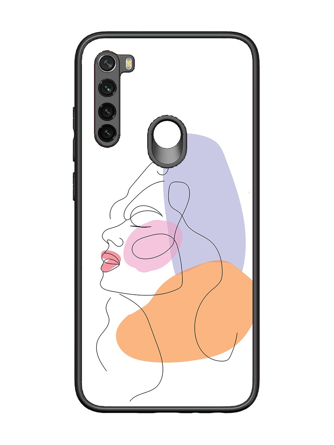Xiaomi Redmi NOTE 8 Line Art Girl Face