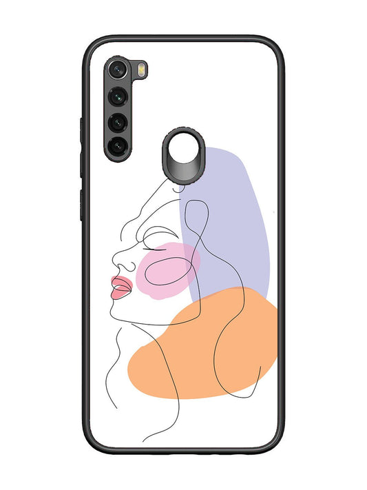 Xiaomi Redmi NOTE 8 Line Art Girl Face