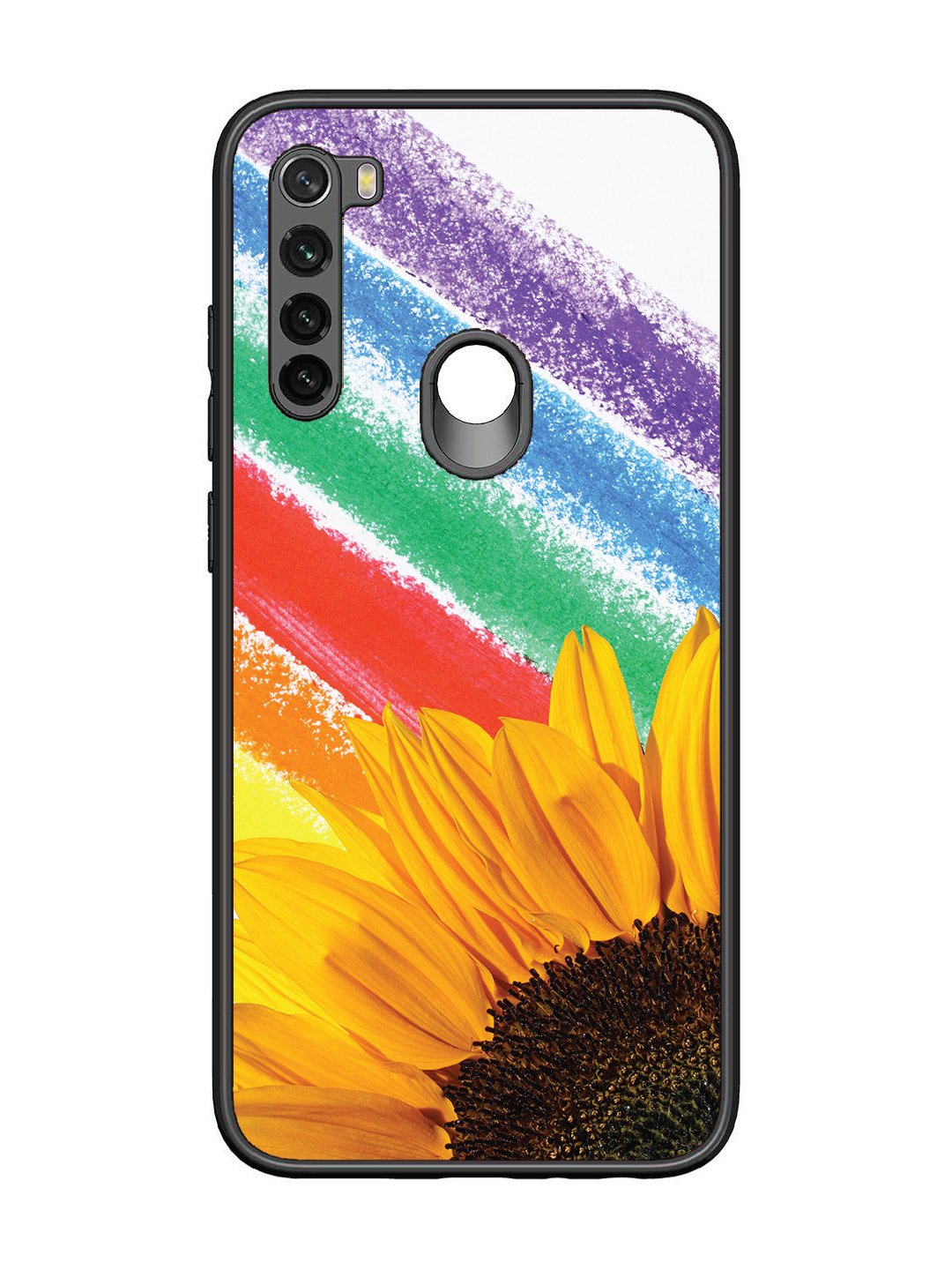 Xiaomi Redmi NOTE 8 Sunflower on Colourful Lines