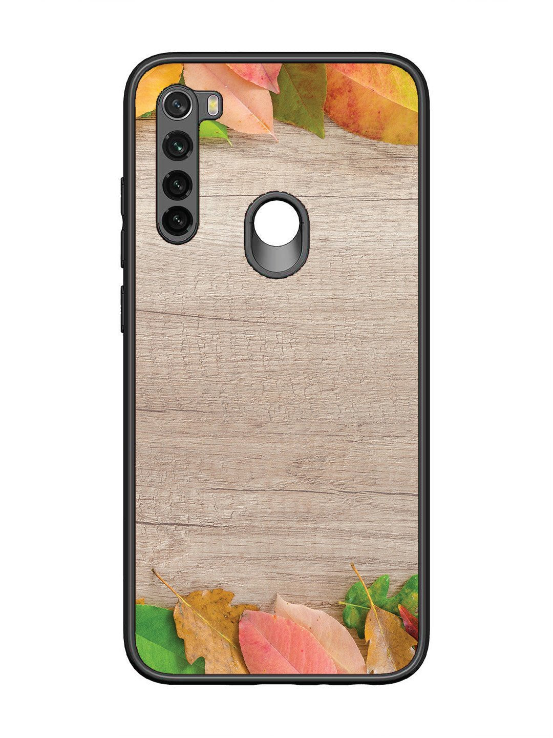 Xiaomi Redmi NOTE 8 Autumn Leafs On Wooden Table