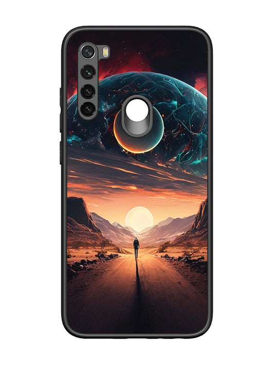 Xiaomi Redmi NOTE 8 Sunset with space scene