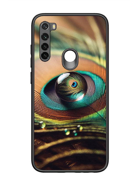 Xiaomi Redmi NOTE 8 Water Drop On Peacock Feather