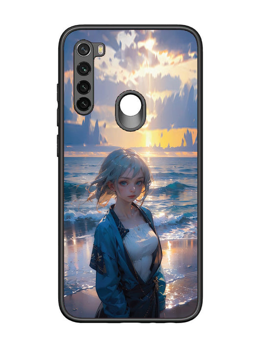 Xiaomi Redmi NOTE 8 Anime Girl Beach Ocean Waves