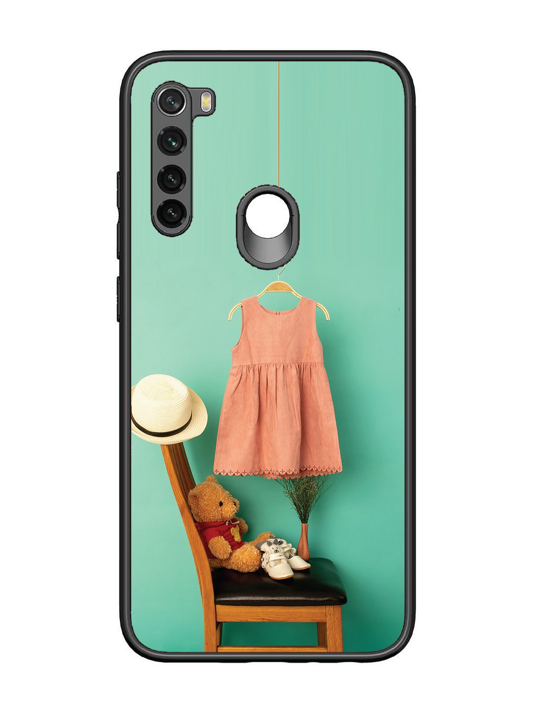 Xiaomi Redmi NOTE 8 Trendy dress for girl near toy bear