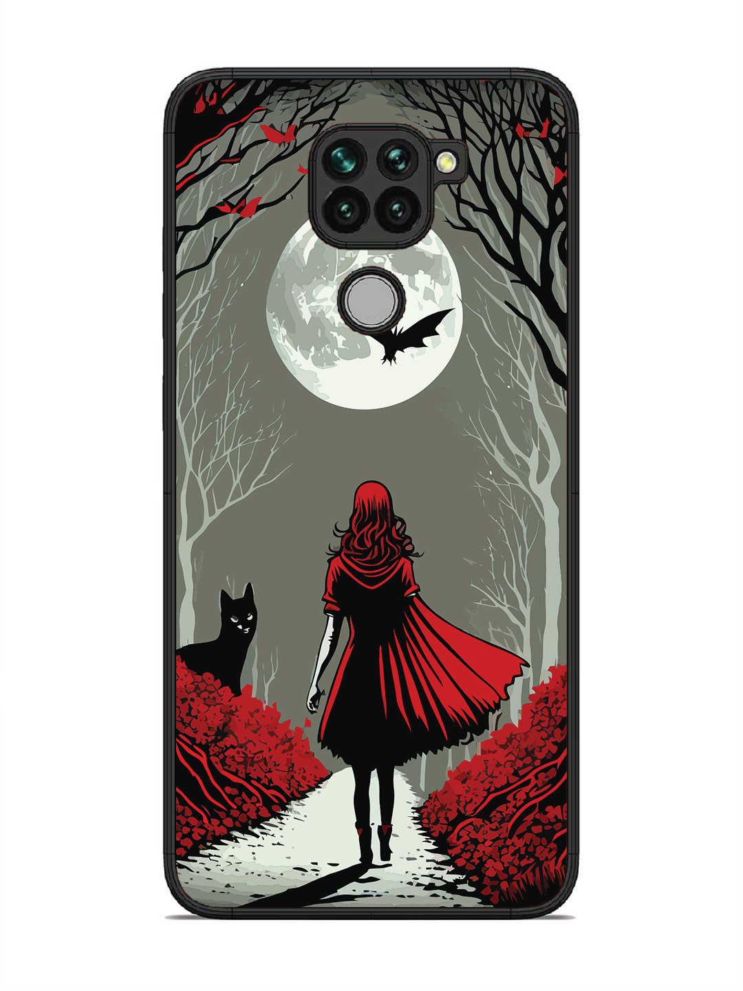 Xiaomi Redmi NOTE 9 Scarlet Girl in Red Forest