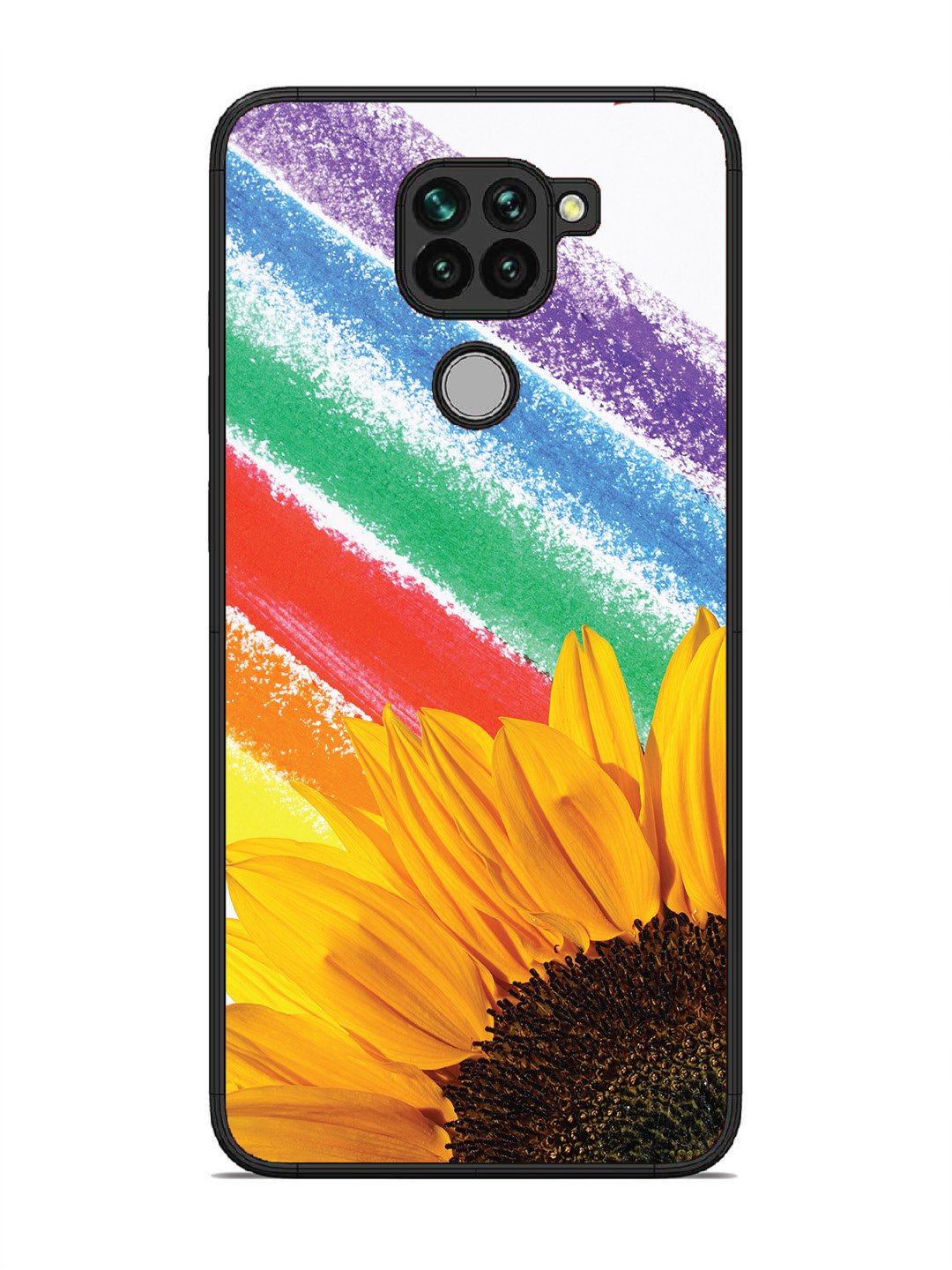 Xiaomi Redmi NOTE 9 Sunflower on Colourful Lines