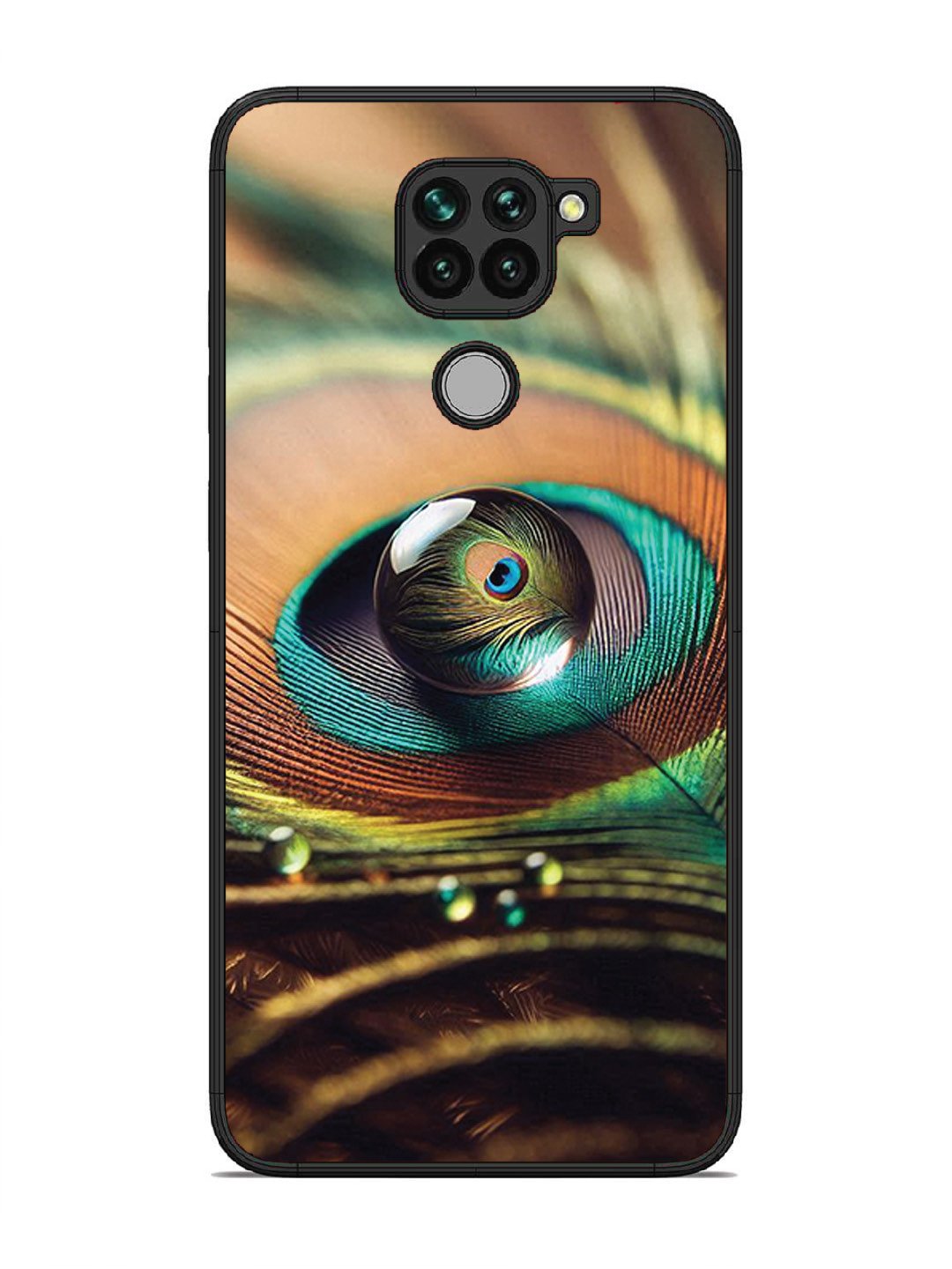 Xiaomi Redmi NOTE 9 Water Drop On Peacock Feather
