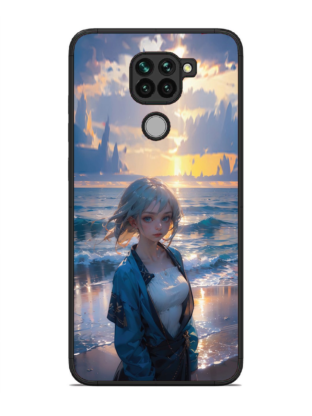 Xiaomi Redmi NOTE 9 Anime Girl Beach Ocean Waves