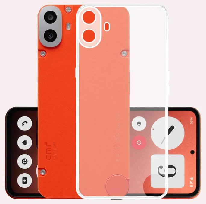 nothing cmf phone 1 Transparent Case camera bump protector