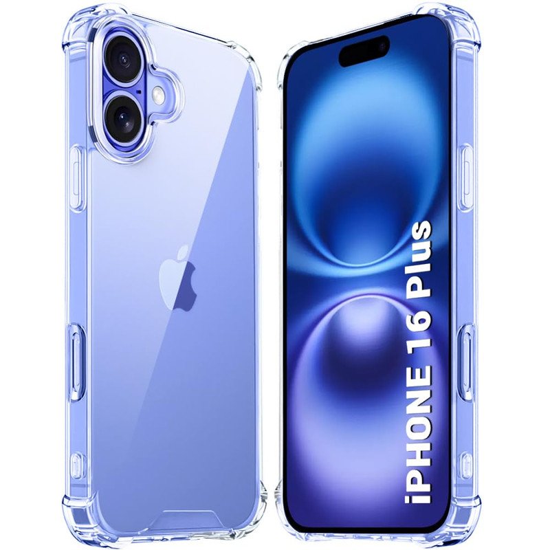 iPhone 16 plus Transparent Case camera bump protector