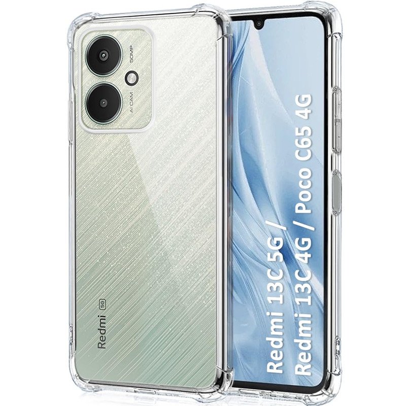 Xiaomi redmi 13c 5g Transparent Case shock proof