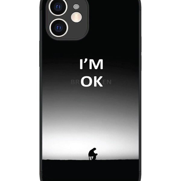 iPhone 12 | 2D Metal | I'm Broken A man on Chair Alone | LC075