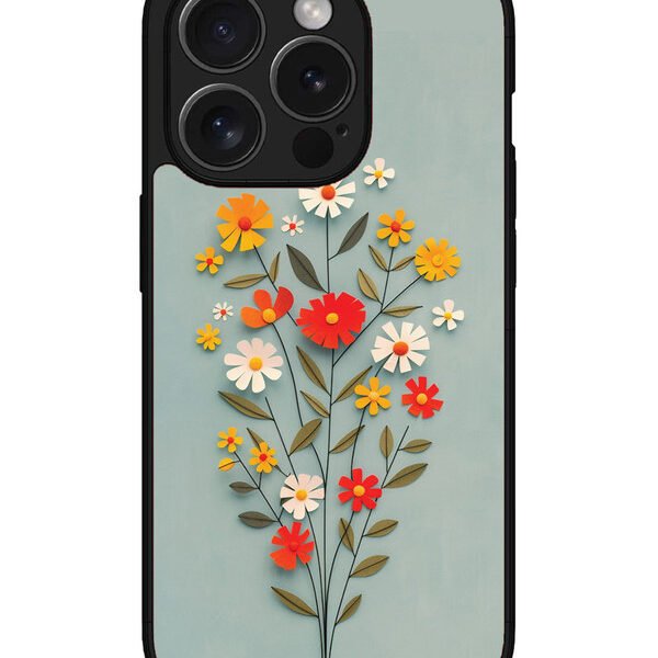 Iphone 15 Pro | 2D Metal | Paper Flowers | LC068