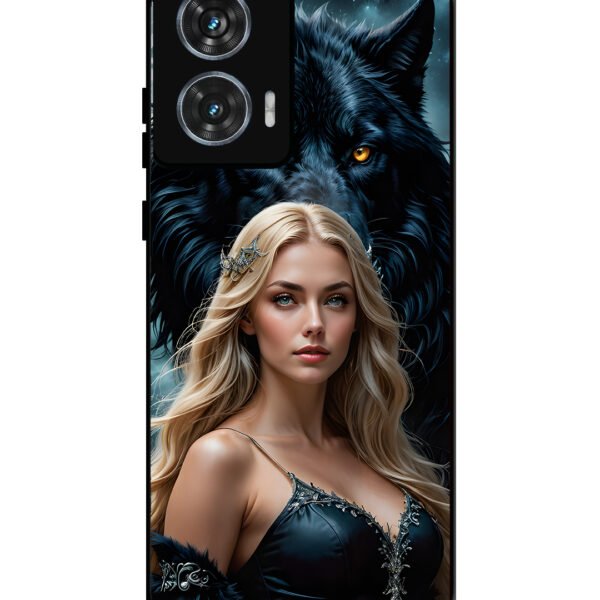 Motorola Moto G85 | 2D Metal | Wolf & Girl | LC298