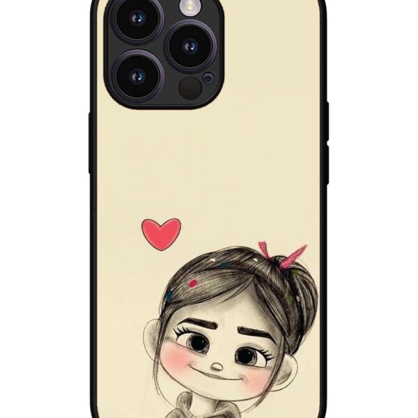 Iphone 13 Pro | 2D Metal | Cute Girl Looking At You | LC333