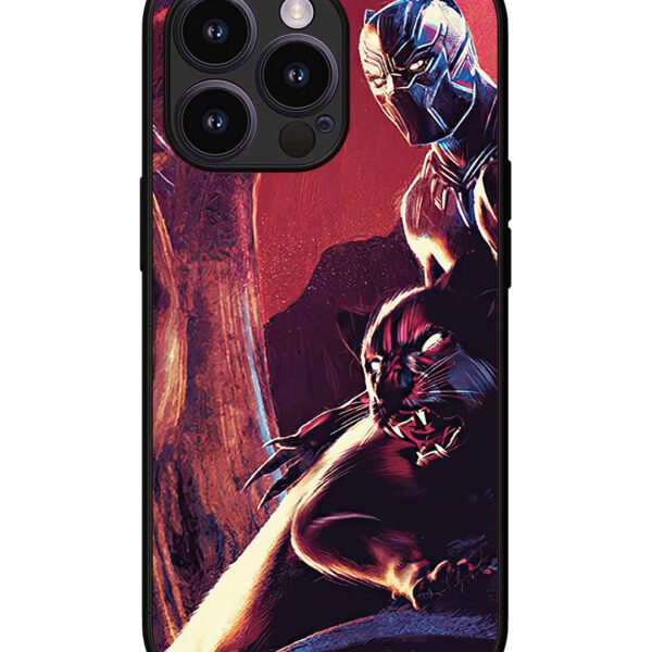 Iphone 14 Pro | 2D Metal | Black-Panther-Marvel-Comics | LC302
