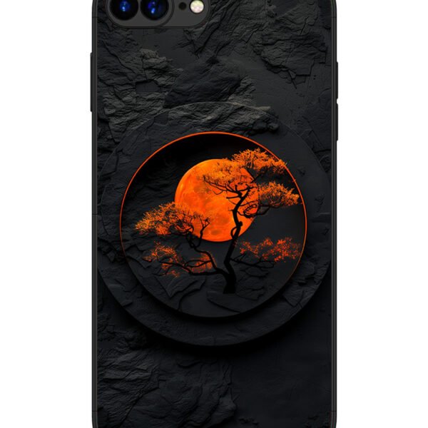 Iphone 7 Plus | 2D Metal | Dark Knight Red Moon | Lc078