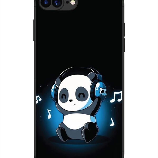 Iphone 7 Plus | 2D Metal | Panda Listening Music | LC078