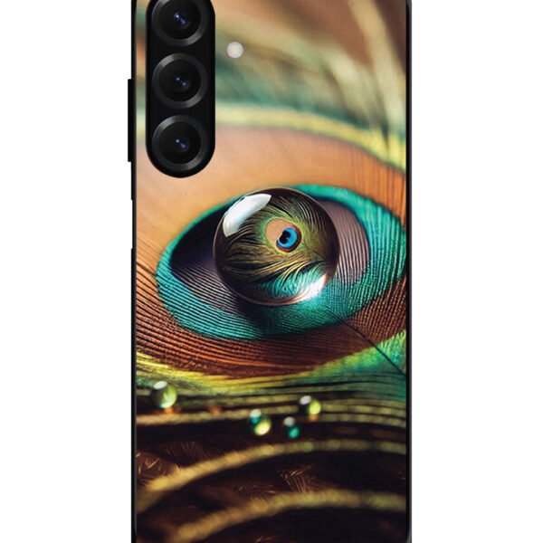 Samsung Galaxy A04S | 2D Metal | Water Drop On Peacock Feather | LC121